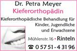 Logo Zahnärztin, Kieferorthopädin : Dr. Petra Meyer, Fachzahnärztin für Kieferorthopädie, , Rinteln