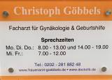 Logo Frauenarzt : Christoph Göbbels, Praxis für Gynäkologie und Geburtshilfe, , Wuppertal