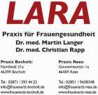 Logo Frauenarzt : Dr. med. Martin Langer, LARA Praxis für Frauengesundheit Standort Bocholt, Standort Rees: Gouverneurstraße 1a, 46459 Rees, Tel.: 02851/9658348, Bocholt