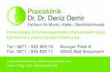 Portrait Dr.med. Dr.med.dent. Deniz Demir, Praxisklinik für Mund-Kiefer-Gesichtschirurgie, Implantologie und Parodontalchirurgie, Implantologie, Knochenregeneration, Parodonatlchirurgie, Plastische und Ästhetische Gesichtschirurgie, Bad Kreuznach, MKG-Chirurg
